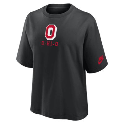 Ohio State Buckeyes Legacy Established Boxy Women s Nike College T Shirt. Nike